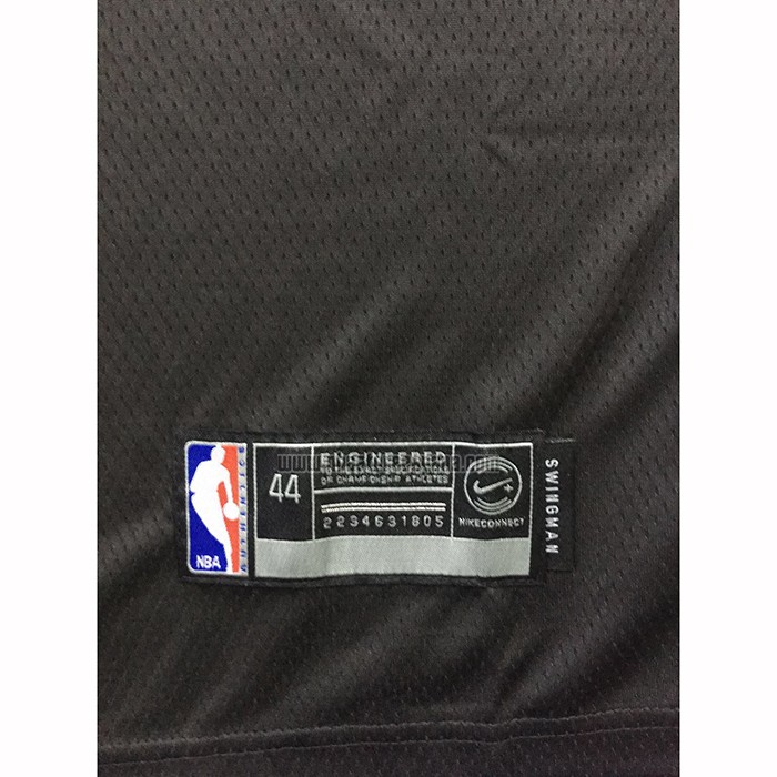 Camiseta Los Angeles Lakers Lebron James NO 23 Ciudad 2019-20 Negro